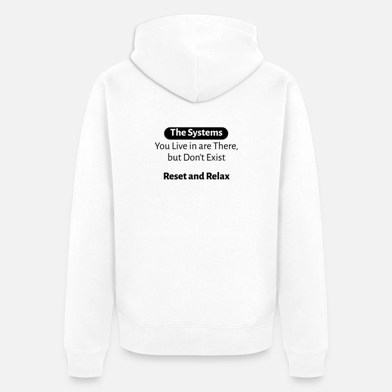 The_Systems - Veste à capuche bio Premium Unisexe - blanc