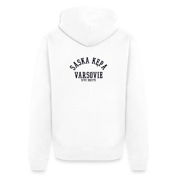 Saska Kepa Warszawa Warsaw - Unisex Premium Bio Zip Hoodie - Weiß - Hinten - Thijin (182cm)