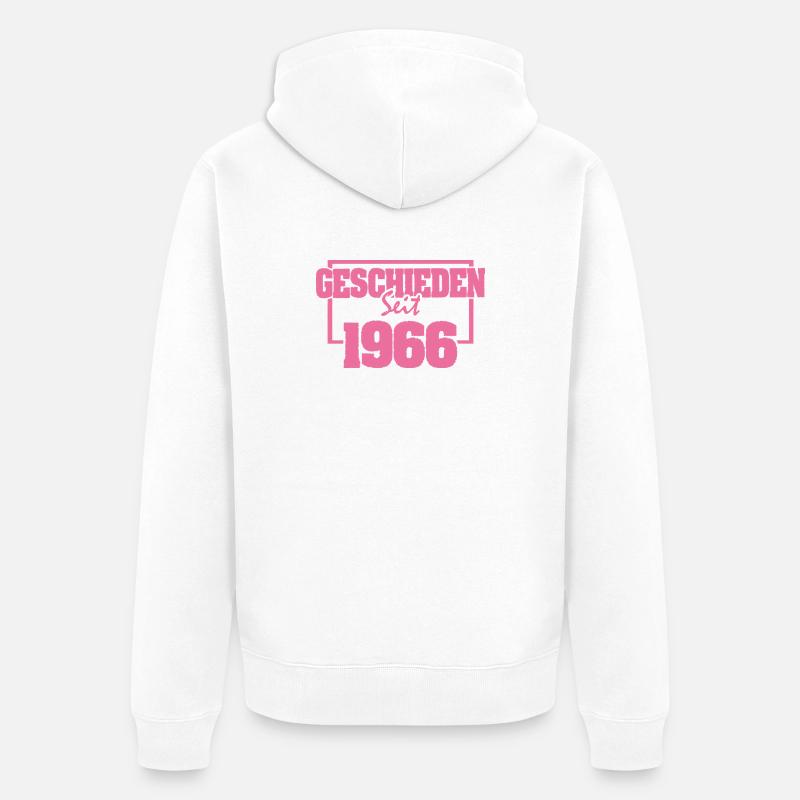 Single 1966 - Veste à capuche bio Premium Unisexe - blanc