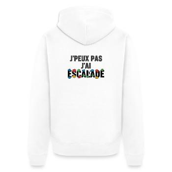 J'peux pas j'ai couleurs et formes - Veste à capuche bio Premium Unisexe - blanc - Dos - Thijin (182cm)