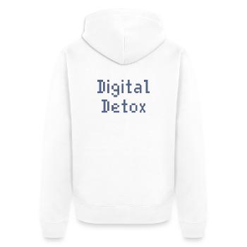 Pixel Grid Digital Toolkit - Unisex Premium Organic Zip Hoodie - white - Back - Thijin (182cm)
