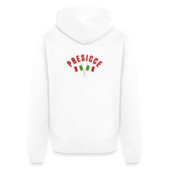 Presicce a traversé les drapeaux italiens - Veste à capuche bio Premium Unisexe - blanc - Dos - Thijin (182cm)