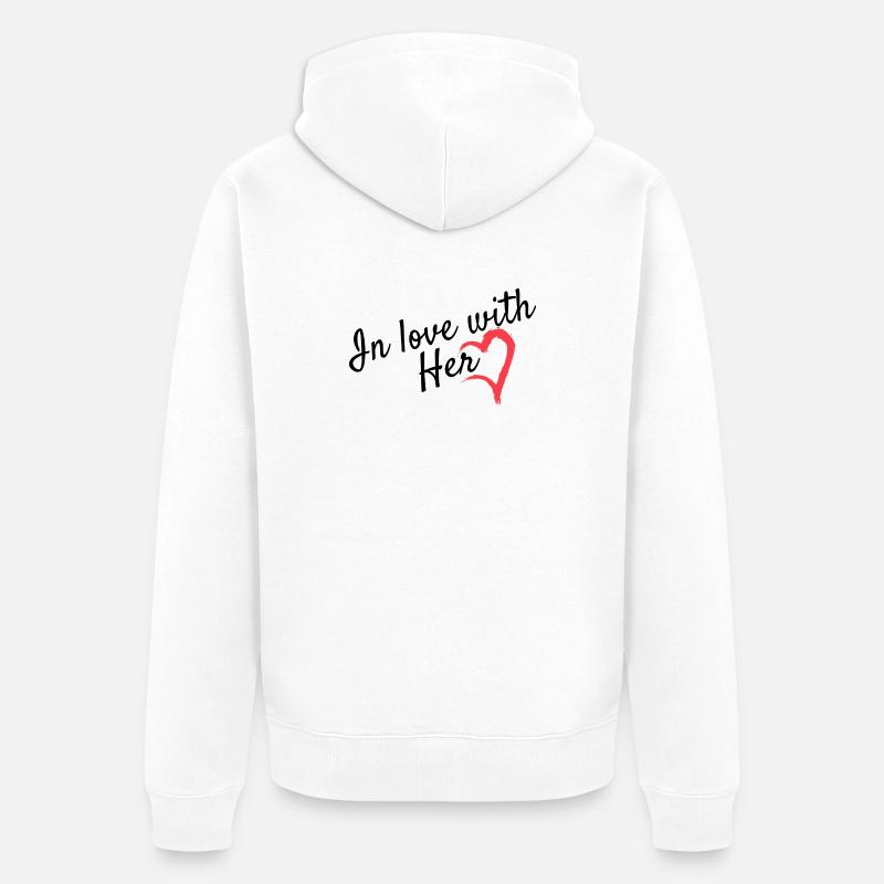 Cher look partenaire - Veste à capuche bio Premium Unisexe - blanc