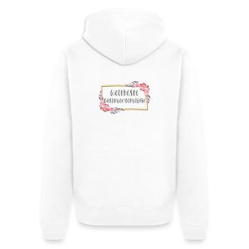 Gastroenterologin Ärztin Doktorin Beruf Geschenk - Unisex Premium Bio Zip Hoodie - Weiß - Hinten - Thijin (182cm)