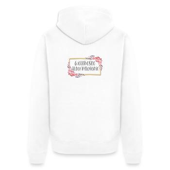 Altenpflegerin Pflegerin Mädchen Geschenk - Unisex Premium Bio Zip Hoodie - Weiß - Hinten - Thijin (182cm)
