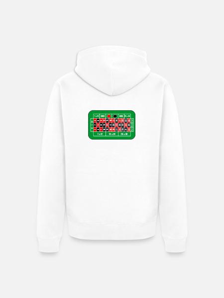 Table Casino - Unisex Premium Organic Zip Hoodie - white