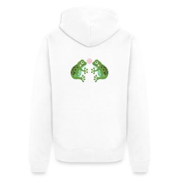 Bubble Gum Frogs L Chewing Gum Frogs - Veste à capuche bio Premium Unisexe - blanc - Dos - Thijin (182cm)