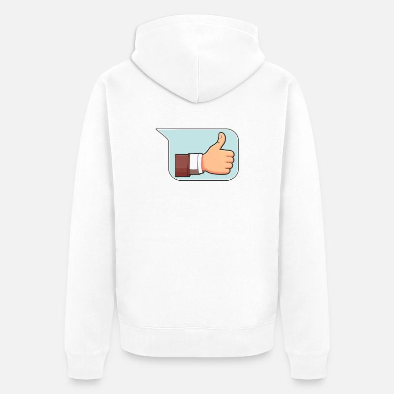 Feu vert - Veste à capuche bio Premium Unisexe - blanc