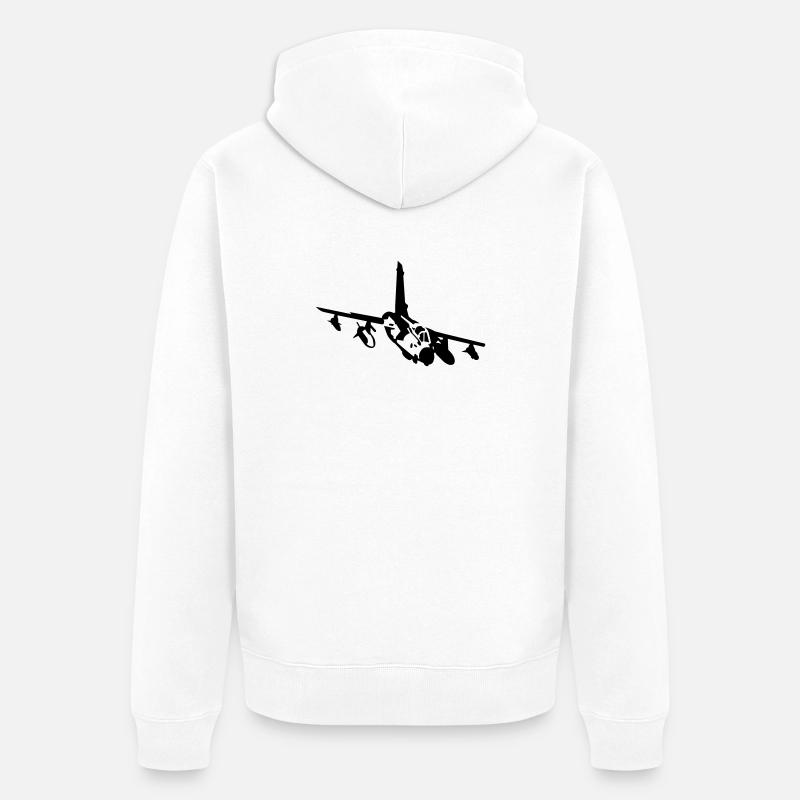 Tornade Jet - Veste à capuche bio Premium Unisexe - blanc