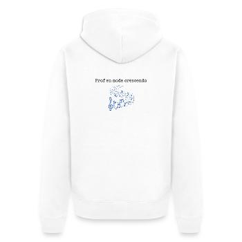 T-shirt humour musique - Veste à capuche bio Premium Unisexe - blanc - Dos - Thijin (182cm)