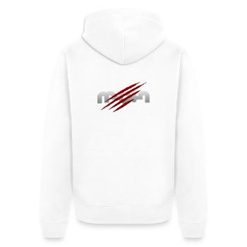 Bonjour - Veste à capuche bio Premium Unisexe - blanc - Dos - Thijin (182cm)