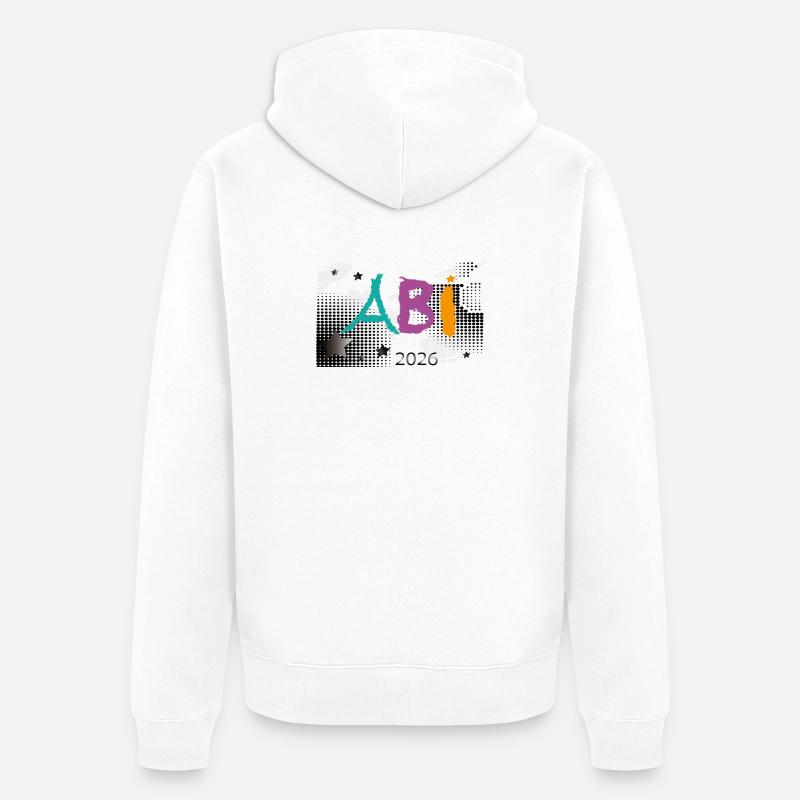 Abitur 2026 - Veste à capuche bio Premium Unisexe - blanc