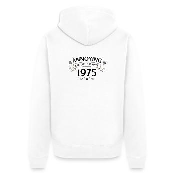 s’agacer mutuellement depuis 1975 Drôle de couple depuis - Veste à capuche bio Premium Unisexe - blanc - Dos - Thijin (182cm)