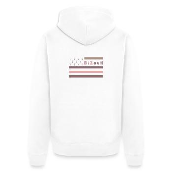 BizouH - GHD Liesliv - 04 - Unisex Premium Bio Zip Hoodie - Weiß - Hinten - Thijin (182cm)