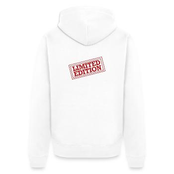 Timbres en édition limitée - Veste à capuche bio Premium Unisexe - blanc - Dos - Thijin (182cm)