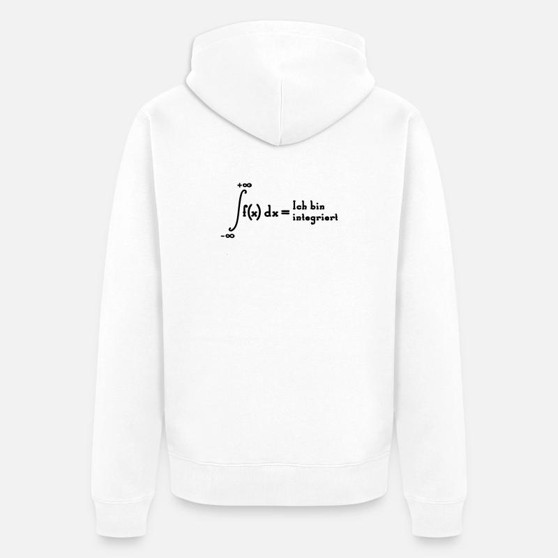 Je intégrée - Veste à capuche bio Premium Unisexe - blanc