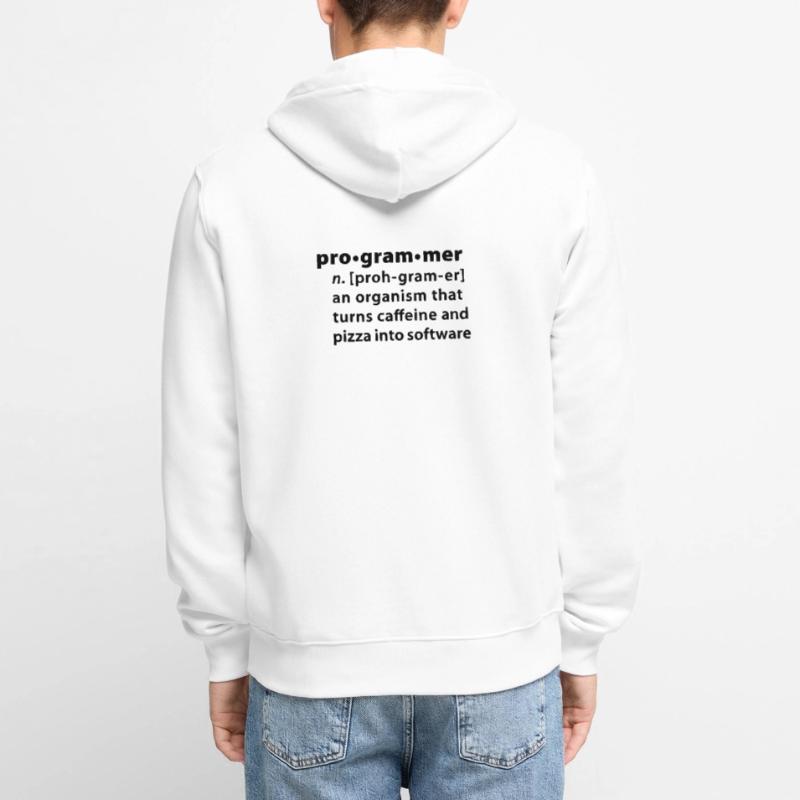 Programmer dictionary definition Unisex Premium Organic Zip Hoodie