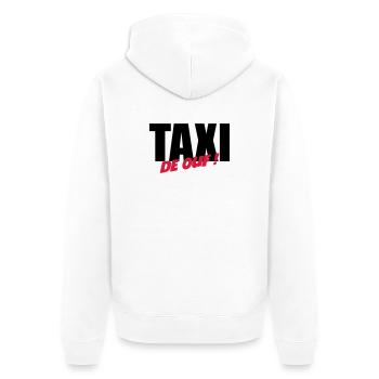 Taxi de ouf ! - Veste à capuche bio Premium Unisexe - blanc - Dos - Thijin (182cm)