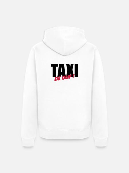 Taxi de ouf ! - Veste à capuche bio Premium Unisexe - blanc