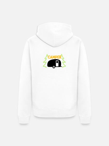 Camper - ready for vacation - Unisex Premium Organic Zip Hoodie - white