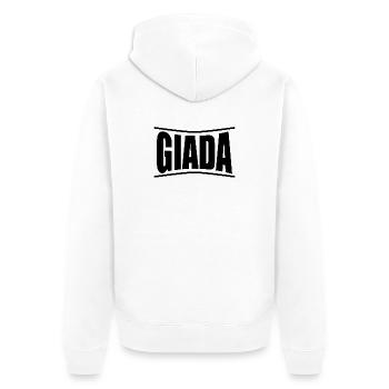 t-shirt Giada t-shirt idée cadeau - Veste à capuche bio Premium Unisexe - blanc - Dos - Thijin (182cm)