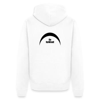 Go Upwind - Kitesurf - Veste à capuche bio Premium Unisexe - blanc - Dos - Thijin (182cm)