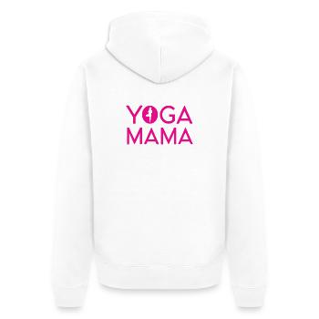 Yoga Mama - Idée cadeau Yoga - Veste à capuche bio Premium Unisexe - blanc - Dos - Thijin (182cm)