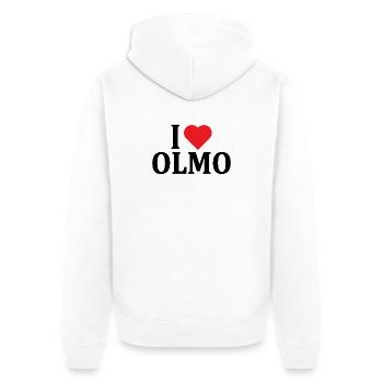 T-Shirt I love Elm T-Shirt Geschenkidee - Unisex Premium Bio Zip Hoodie - Weiß - Hinten - Thijin (182cm)