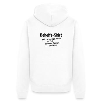 Chemise de fortune - Veste à capuche bio Premium Unisexe - blanc - Dos - Thijin (182cm)