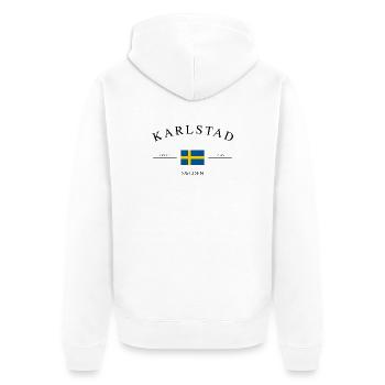 Karlstadt, Allemagne – Souvenir et cadeau de Noël - Veste à capuche bio Premium Unisexe - blanc - Dos - Thijin (182cm)