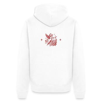 Cupidon Floral Arc - Veste à capuche bio Premium Unisexe - blanc - Dos - Thijin (182cm)