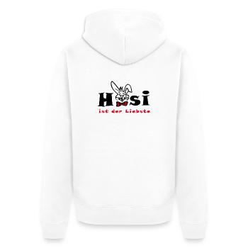Bunny est la plus chère Easter - Veste à capuche bio Premium Unisexe - blanc - Dos - Thijin (182cm)
