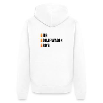 Chardie à bière pour la Journée des hommes - Veste à capuche bio Premium Unisexe - blanc - Dos - Thijin (182cm)