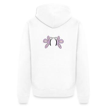 Cadeau pour la fête des mères Cadeau pour maman - Veste à capuche bio Premium Unisexe - blanc - Dos - Thijin (182cm)