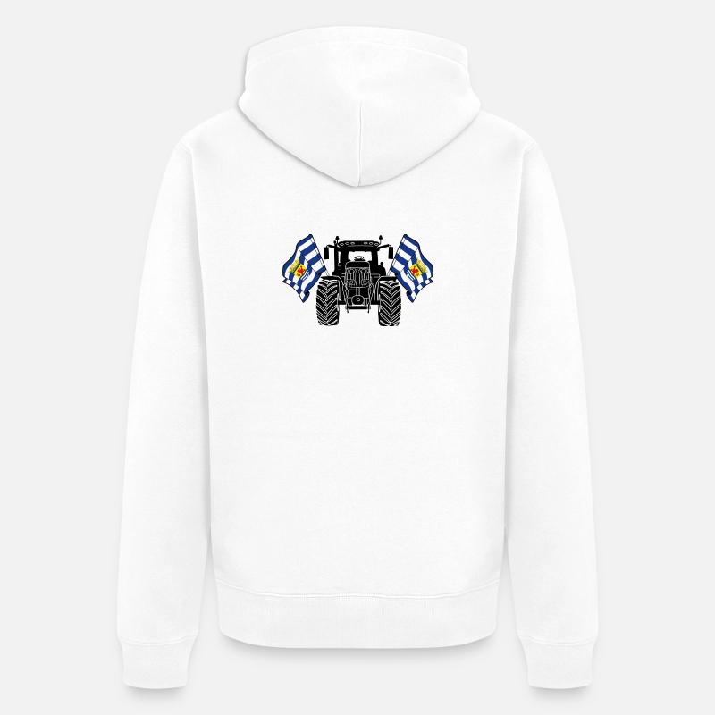 Zeeland_Tractor_Pride - Veste à capuche bio Premium Unisexe - blanc