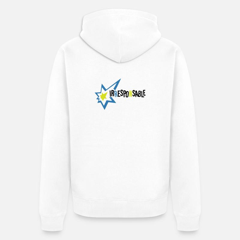 Irresponsable - Veste à capuche bio Premium Unisexe - blanc