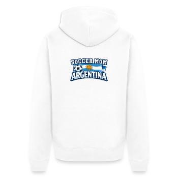 Conception de Soccer Mom pour Soccer Mom | Argentine - Veste à capuche bio Premium Unisexe - blanc - Dos - Thijin (182cm)