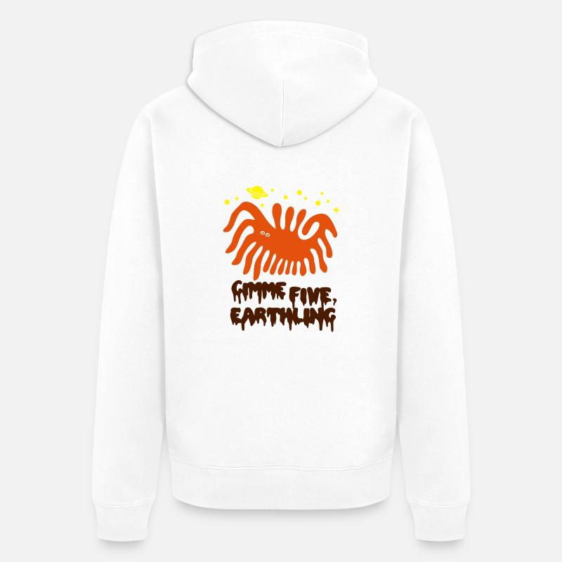 Gimme Five - Veste à capuche bio Premium Unisexe - blanc