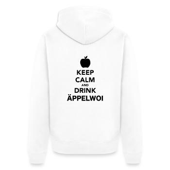 Äppelwoi - Unisex Premium Bio Zip Hoodie - Weiß - Hinten - Thijin (182cm)