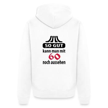 so_gut_60 - Veste à capuche bio Premium Unisexe - blanc - Dos - Thijin (182cm)