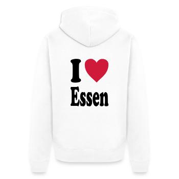 J'adore la nourriture - Veste à capuche bio Premium Unisexe - blanc - Dos - Thijin (182cm)