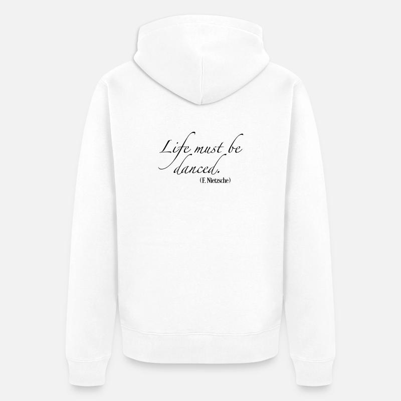 Danse - Veste à capuche bio Premium Unisexe - blanc