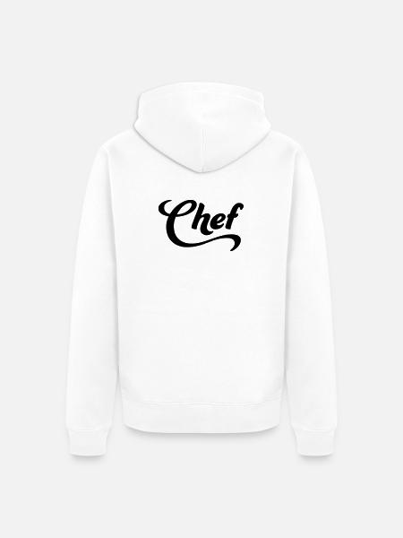 2541614 16037661 Boss - Unisex Premium Organic Zip Hoodie - white