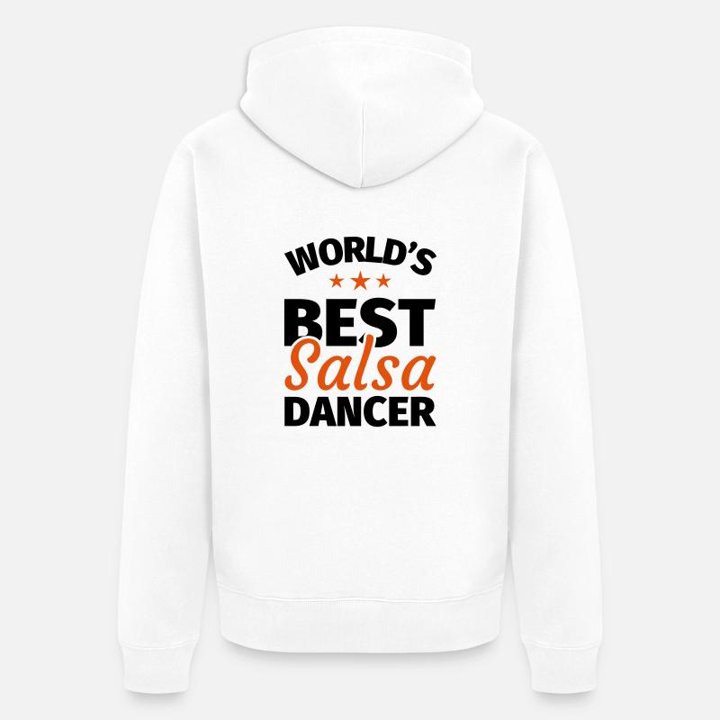 Salsa - Veste à capuche bio Premium Unisexe - blanc