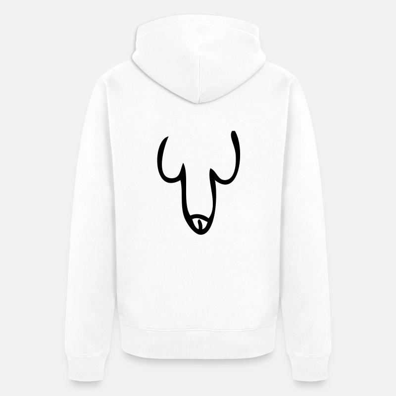 pene - Veste à capuche bio Premium Unisexe - blanc