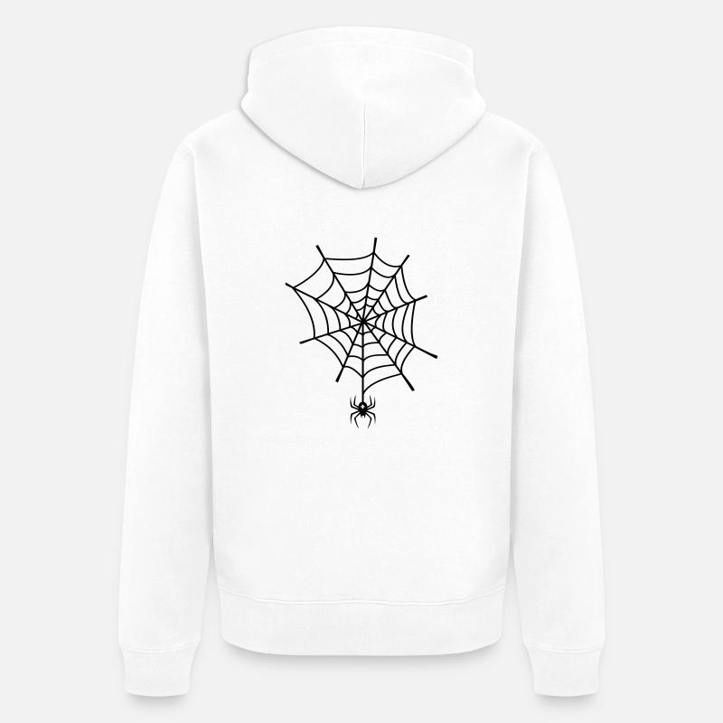 Spider - Unisex Premium Bio Zip Hoodie - Weiß