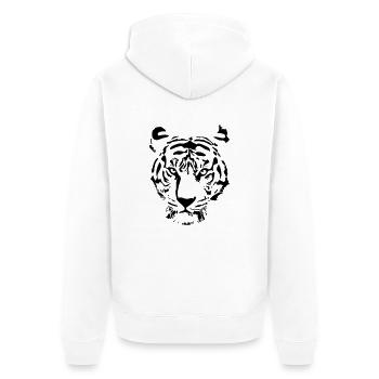 white tiger - Veste à capuche bio Premium Unisexe - blanc - Dos - Thijin (182cm)