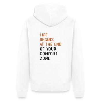 life - Veste à capuche bio Premium Unisexe - blanc - Dos - Thijin (182cm)