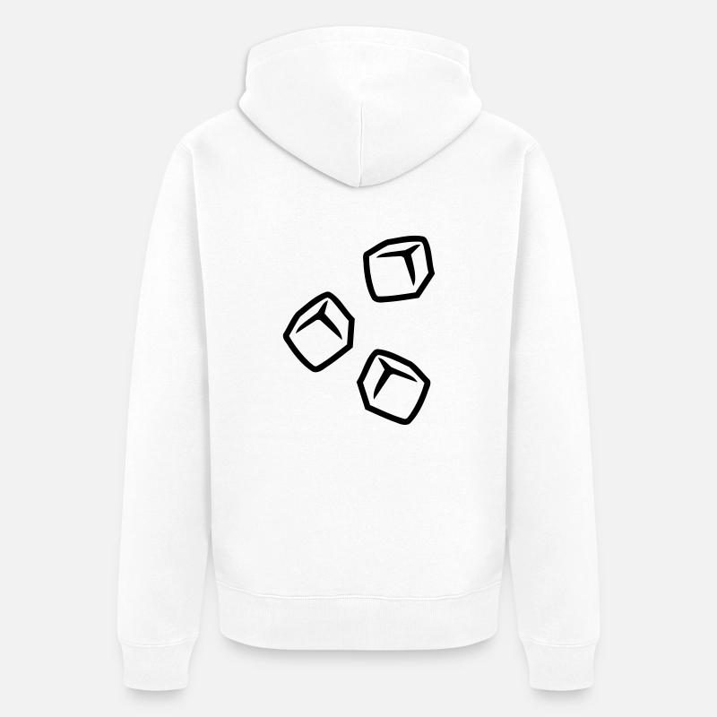 Cube de glace - Veste à capuche bio Premium Unisexe - blanc