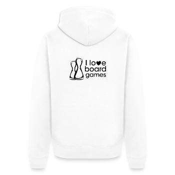 Games boardgames Board games Symbol Dear Friends - Unisex Premium Organic Zip Hoodie - white - Back - Thijin (182cm)